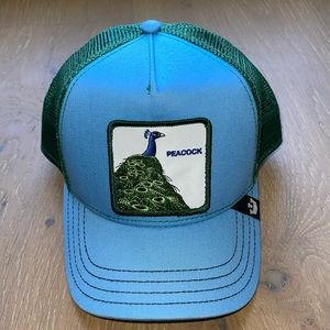 EUC - LIMITED EDITION Goorin Bros PEACOCK Trucker Hat